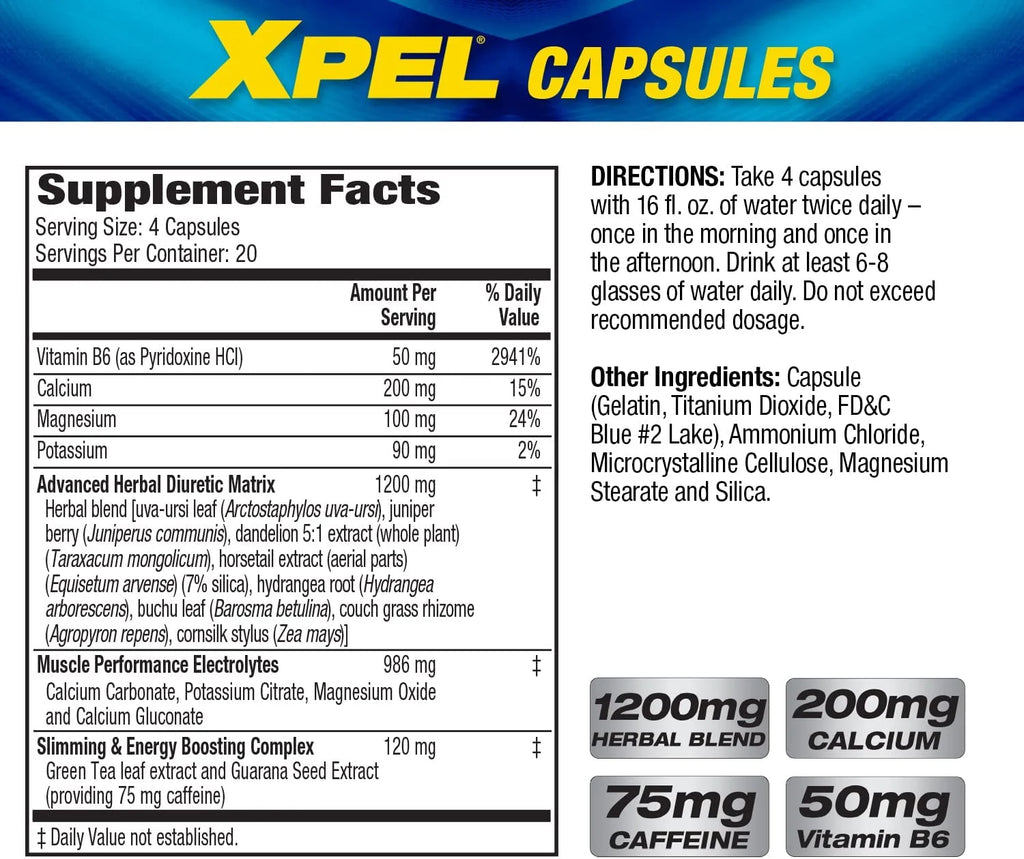 80 Capsules Diuretic Water Pills F38916