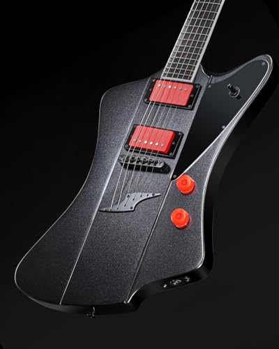 Black Solid Body Electric Guitar E13701