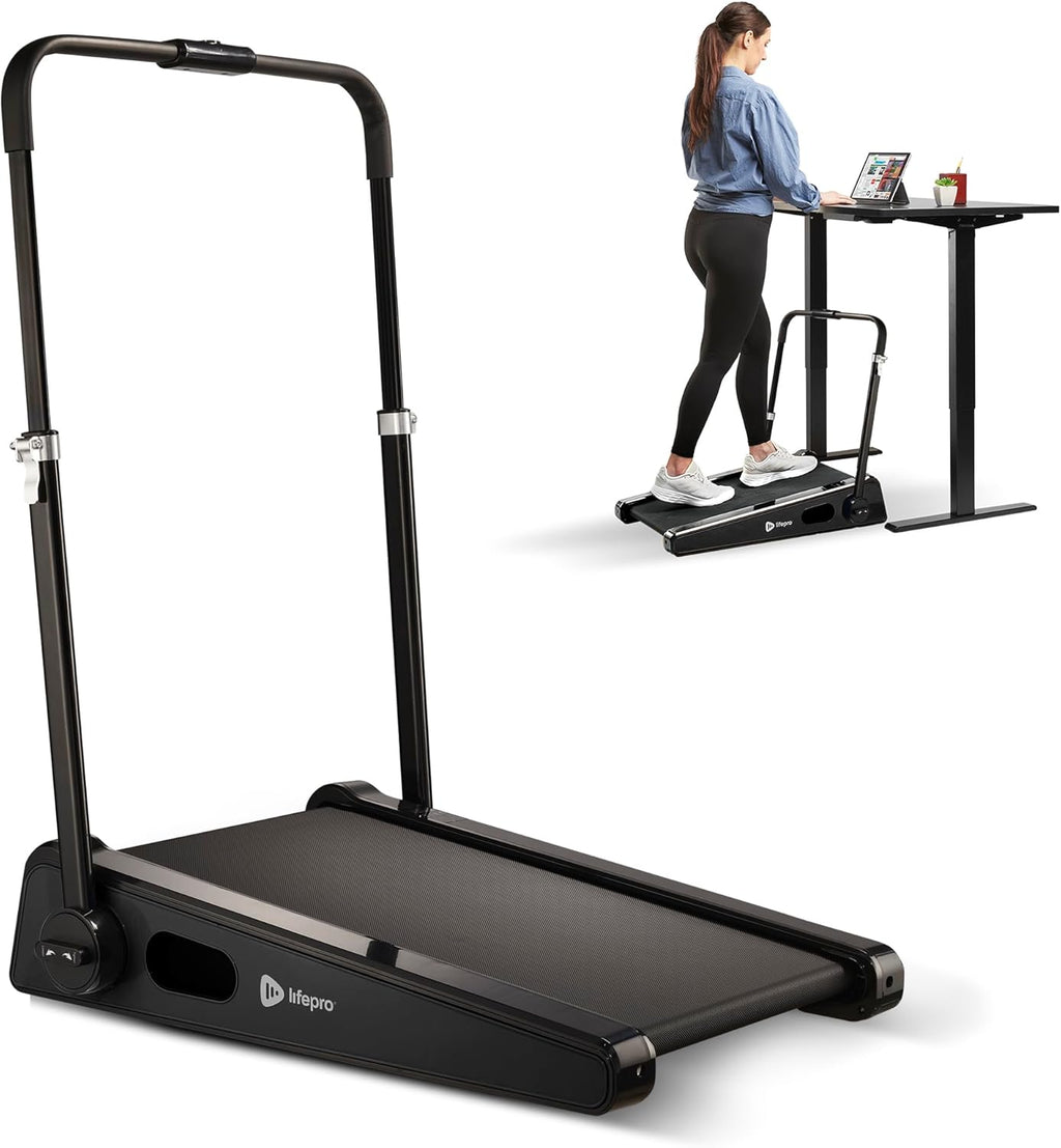 Smallest Portable Mini Walking Pad with Adjustable Handlebar, Max Speed 3 MPH, 30 inch Mini Walking Treadmill, 220 Lbs Max Weight J450330