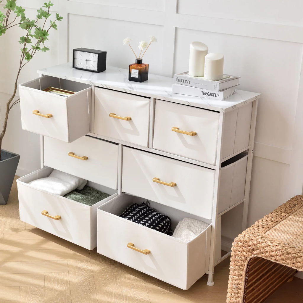 Fabric Dresser Chest of Drawers A1323