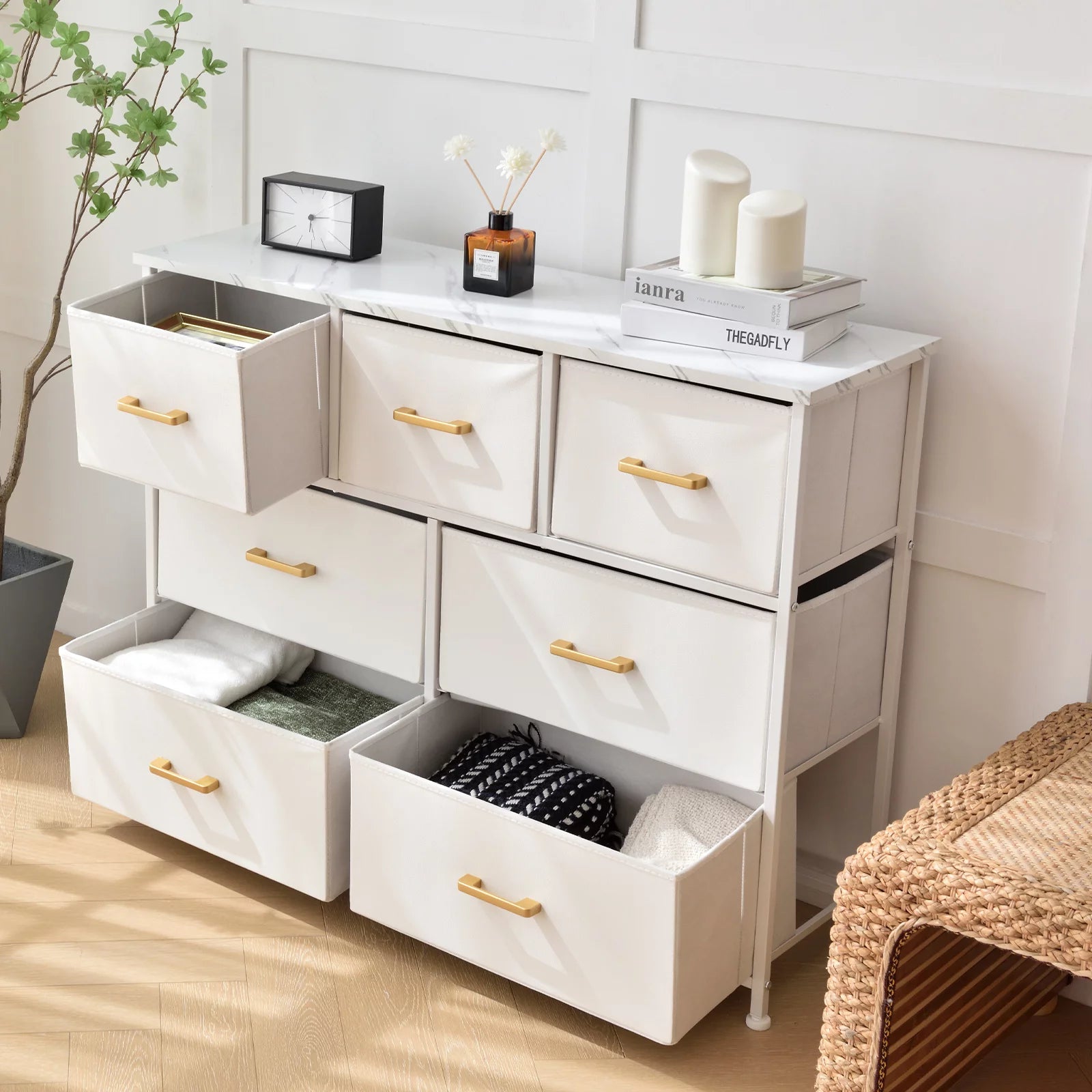 Fabric Dresser Chest of Drawers A1323