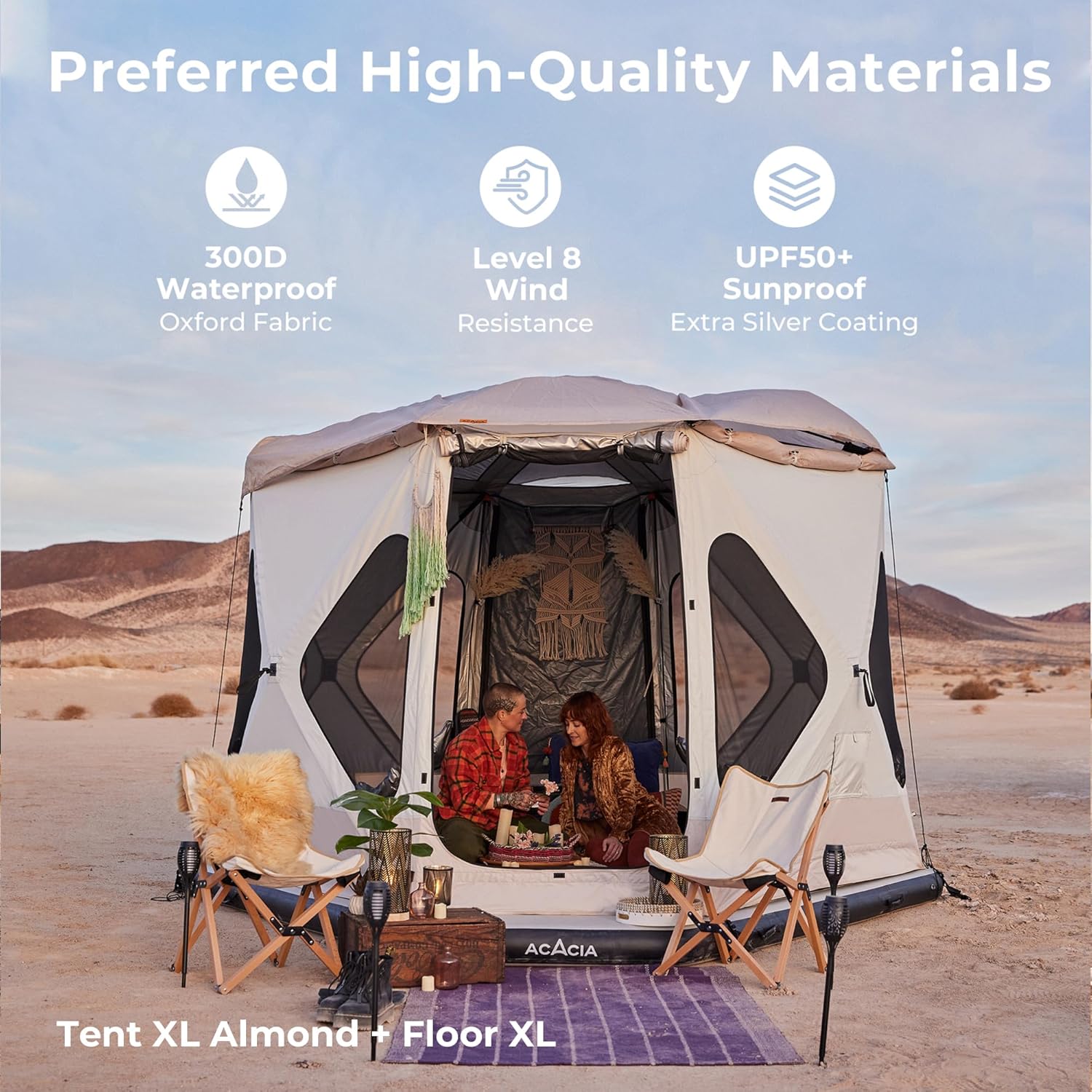 4-6 Person Waterproof Pop Up Hub Tent with Rainfly S6166