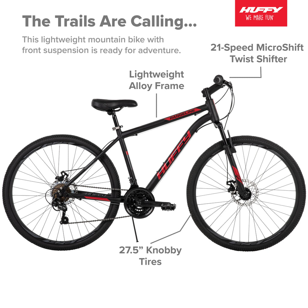 Black and Red 27.5 in. Mountain Bike Y463157