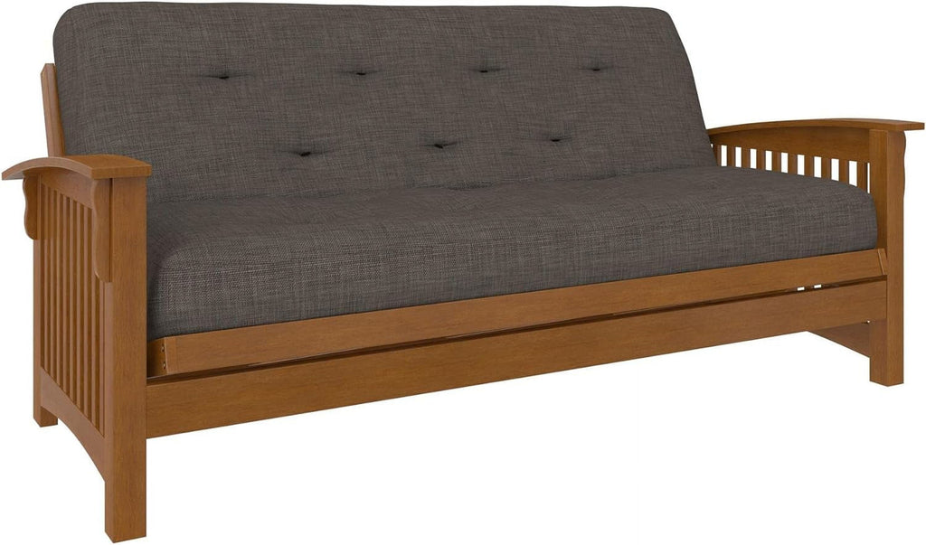 8-Inch Pocket Spring Coil Futon Mattress, Full, Taupe Gray Z42285