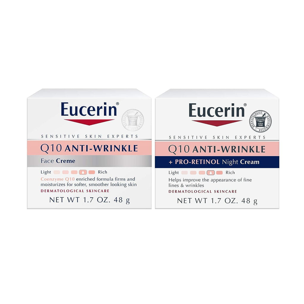 Q10 Anti Wrinkle Face Cream 1.7 Oz Jar + Night Cream 1.7 Oz Jar S156