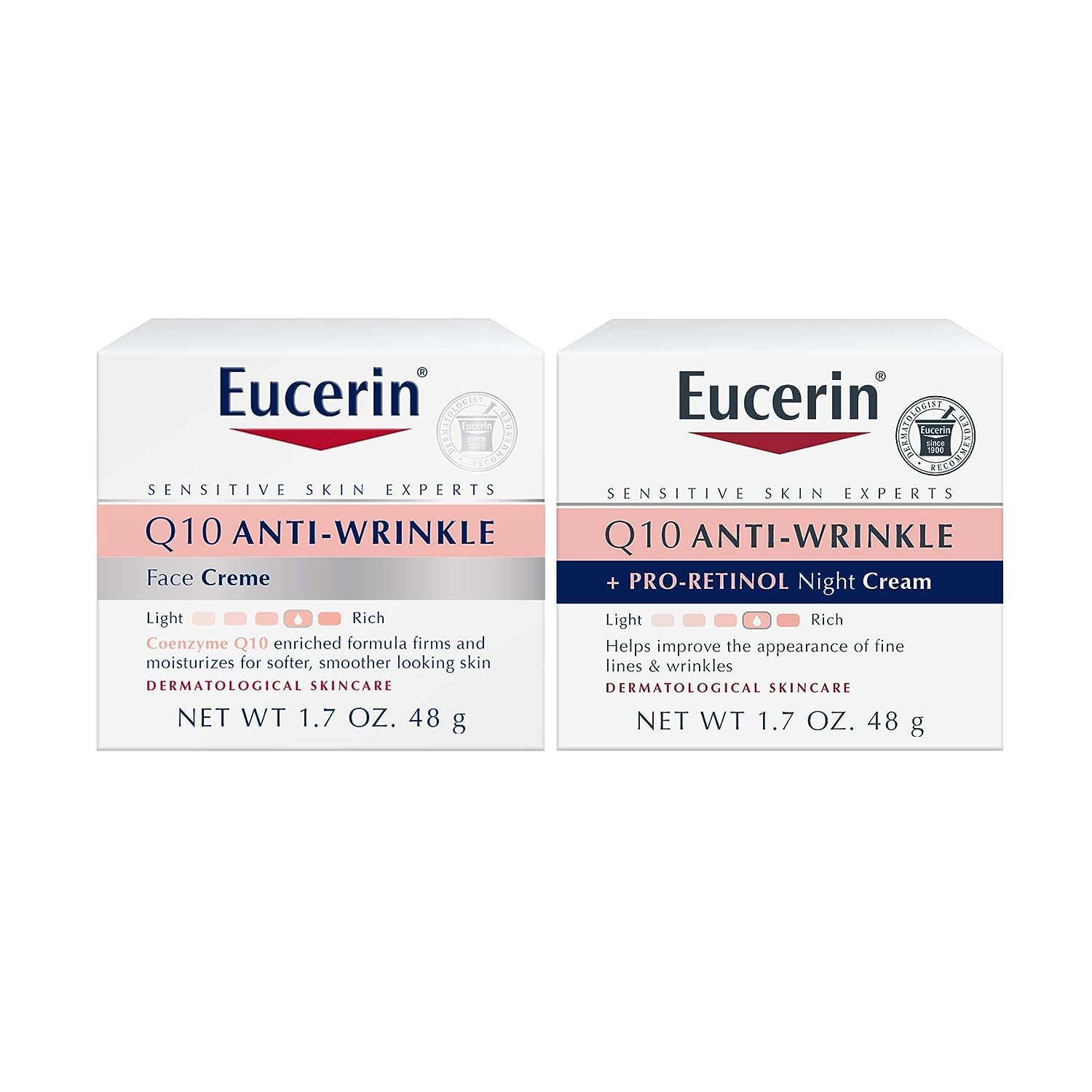Q10 Anti Wrinkle Face Cream 1.7 Oz Jar + Night Cream 1.7 Oz Jar S156