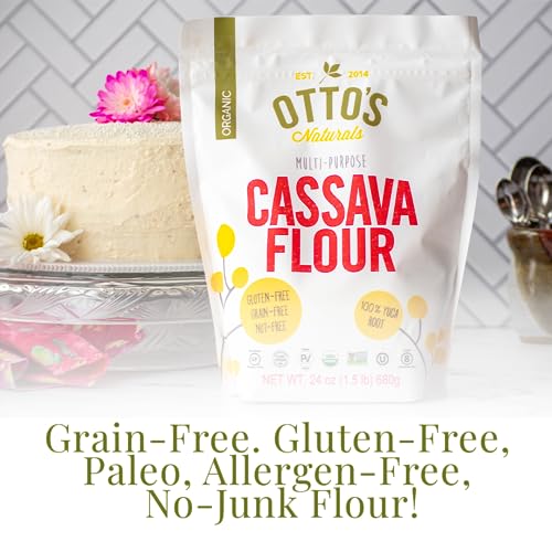 Certified Organic Cassava Flour, Gluten Free and Grain-Free Flour (1.5 Pounds) R150753