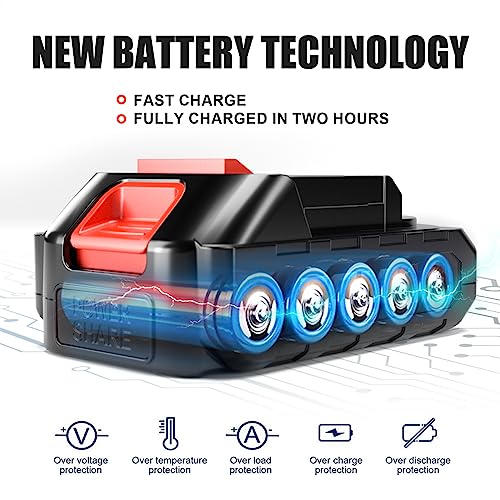 6-Inch Cordless Electric Mini Chainsaw with 2 Batteries Q1250