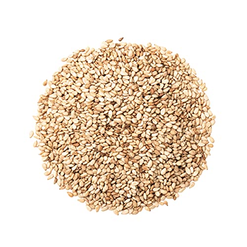 Unhulled Sesame Seeds, 2 Pounds – Whole Natural Raw White Sesame Seeds T67856