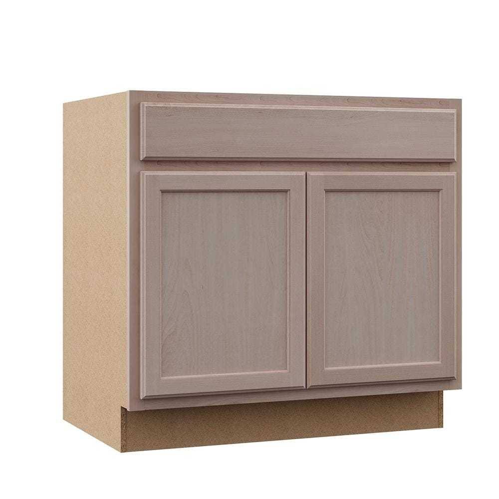 Unfinished Beech Sink Base Kitchen Cabinet R841