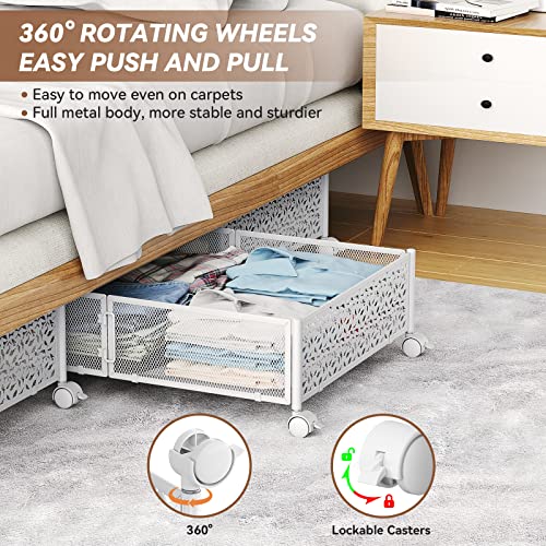 Under Bed Storage Containers with Wheels -4Pack P8972