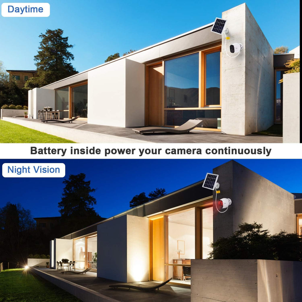 Solar Panel with Adjustable Mount Bracket, 12 Feet Cable (2 Pack) R4881