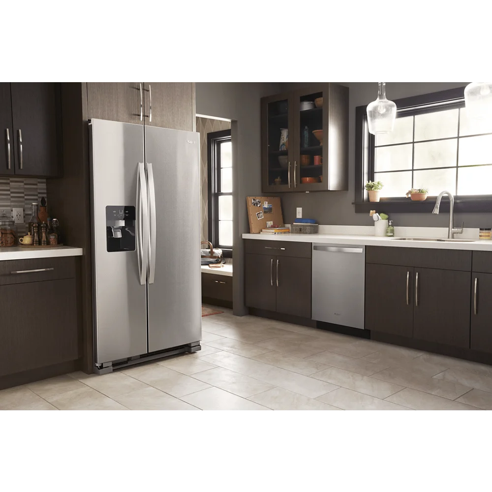 33" Wide 21 Cu. Ft. Side By Side Refrigerator H634