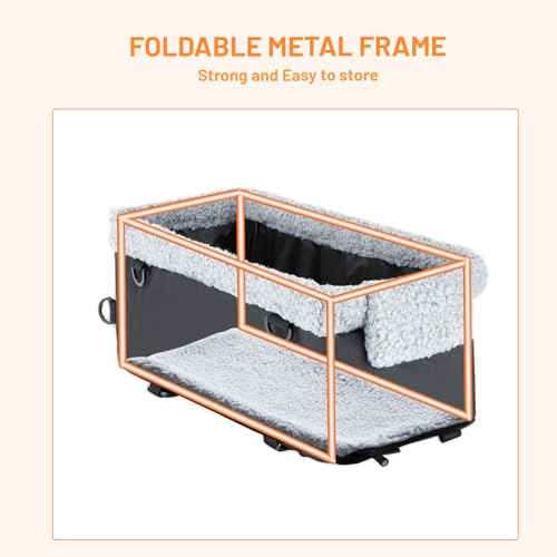 Raised Dog Booster Seat with Metal Frame B91100