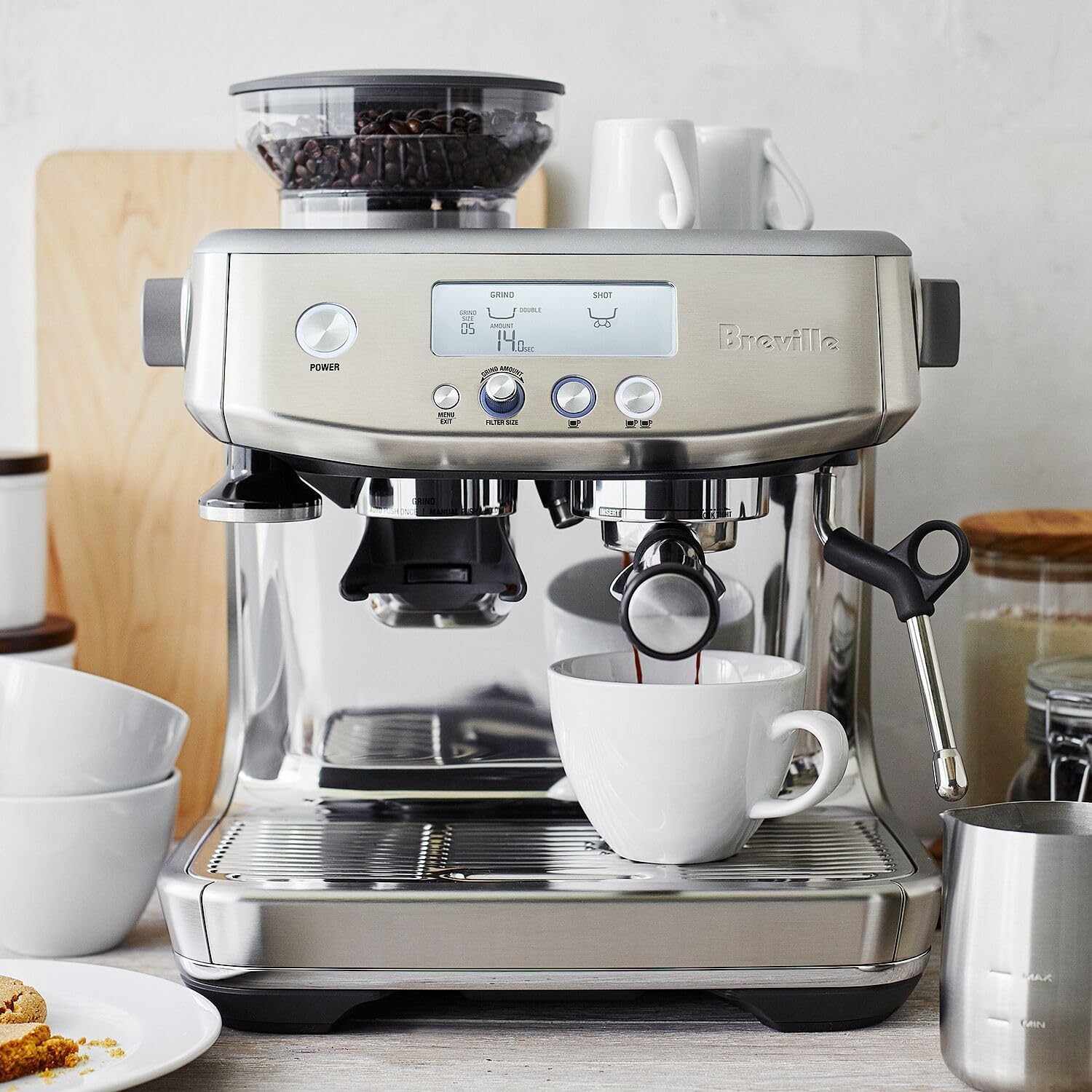 Black Stainless Espresso Machine Y664404