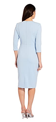 Bow Sheath Dress with Three Quarter Sleeves P6913
