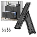 1 Pair Full Extension Drawer Slides 100 lb Load Capacity Side Mount Ball Bearing Rails P440388