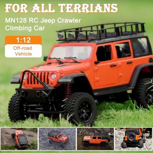 Orange 1/12 RC Rock Crawler with Metal Drive Shaft & Two 1200mAh Battery P405949