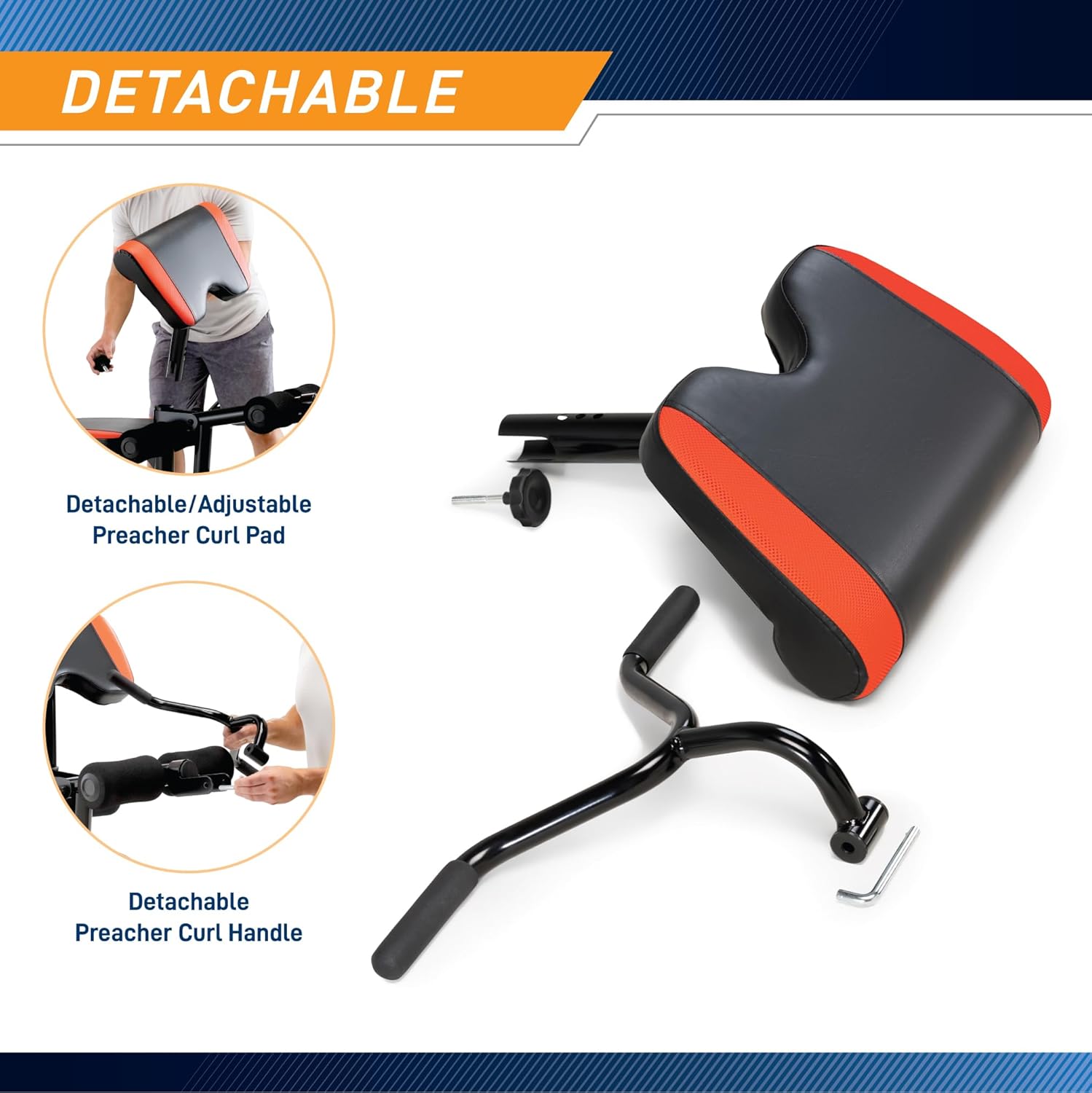 Adjustable Olympic Weight Bench with Leg Developer and Squat Rack N354291