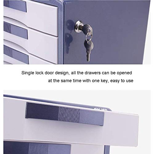 Brown 5-Layer File Cabinet with Lock N970632