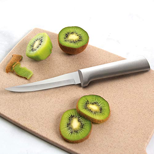 7 Stainless Steel Kitchen Knives Starter Gift Set with Brushed Aluminum Q7136