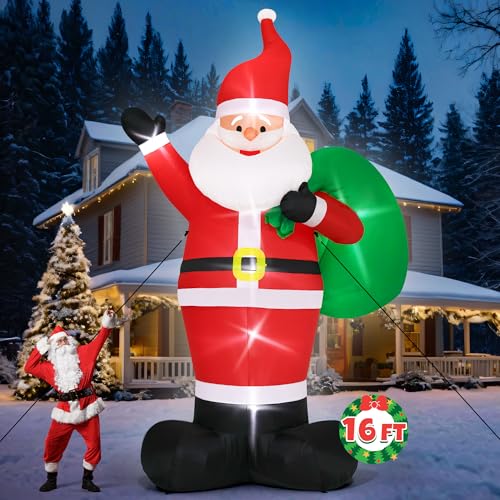 15FT Inflatable Santa Claus with 8pcs LED B693