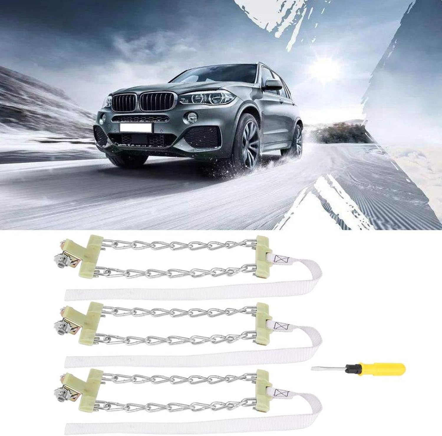 3pcs Steel Tire Snow Chains I87887