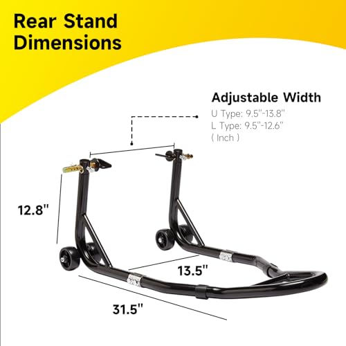 Black Motorcycle Stand Combo D444460