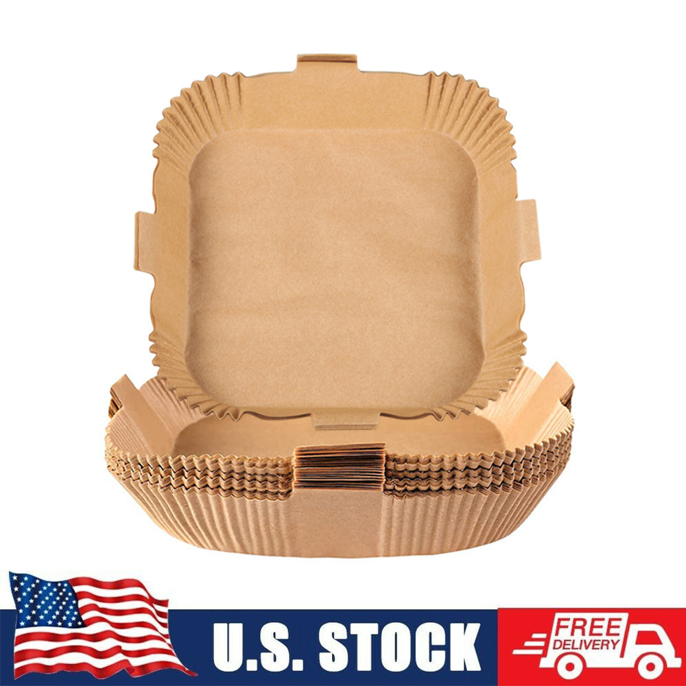100Pcs 7.9" Air Fryer Disposable Non-Stick Paper Liners T969