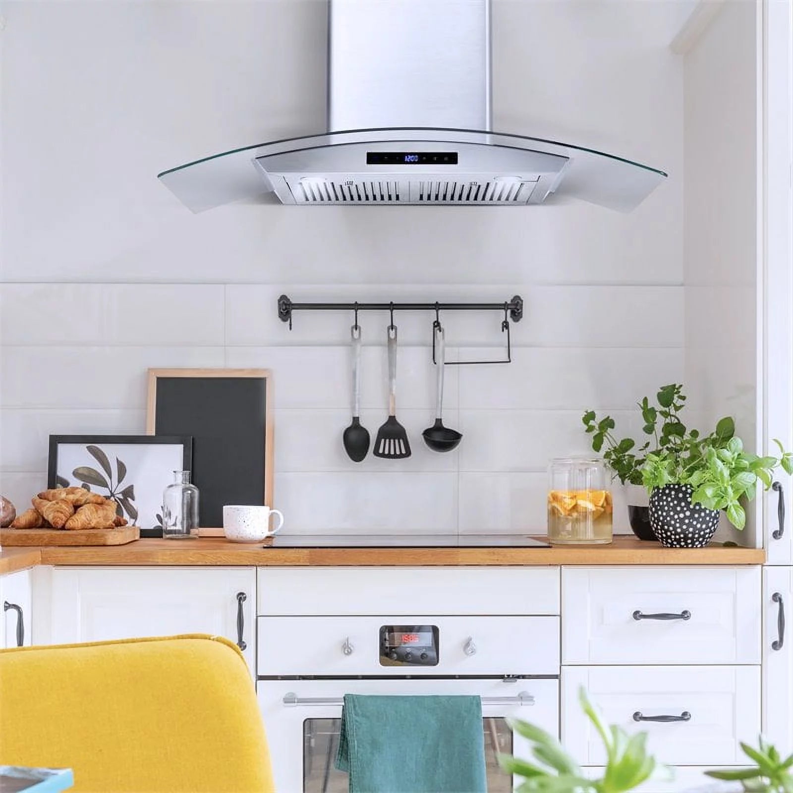 36" 380 CFM Ductless Wall Mount Range Hood in Stainless Steel E45507