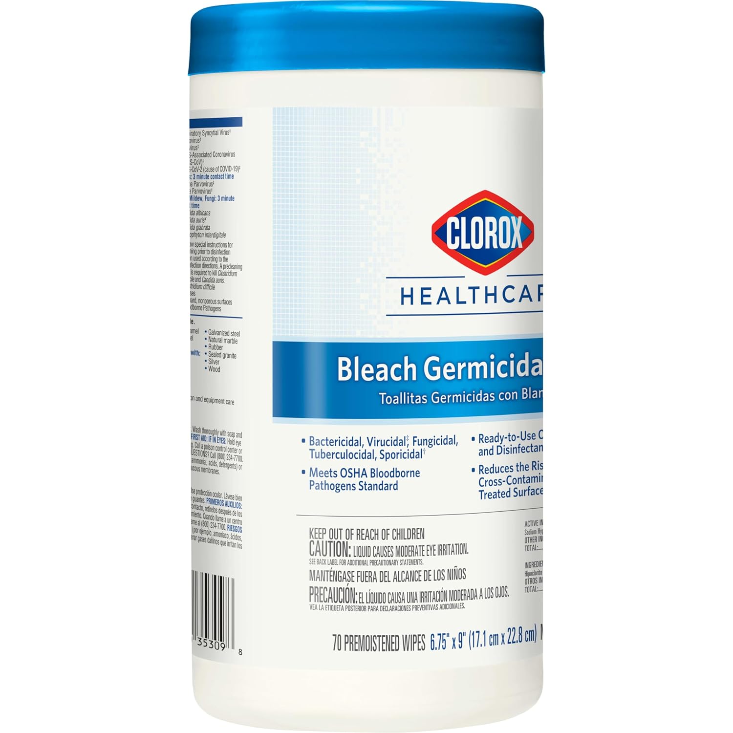 70 Count Bleach Germicidal Wipes D9537