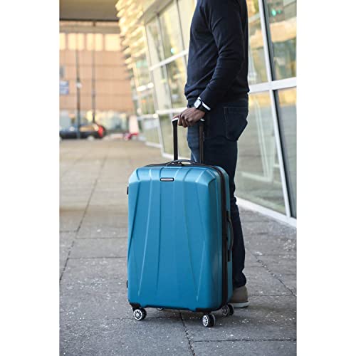 Black Hardside Expandable Luggage with Spinner Wheels, Carry-On 20-Inch R353960