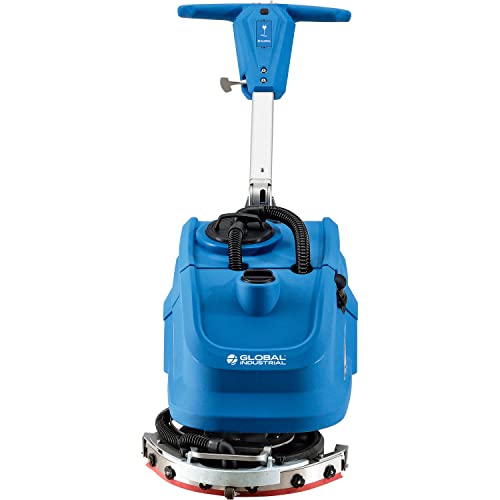 Commercial Electric Floor Scrubber, 13" Cleaning Path, 75'L Power Cord, Foldable Handle H106378