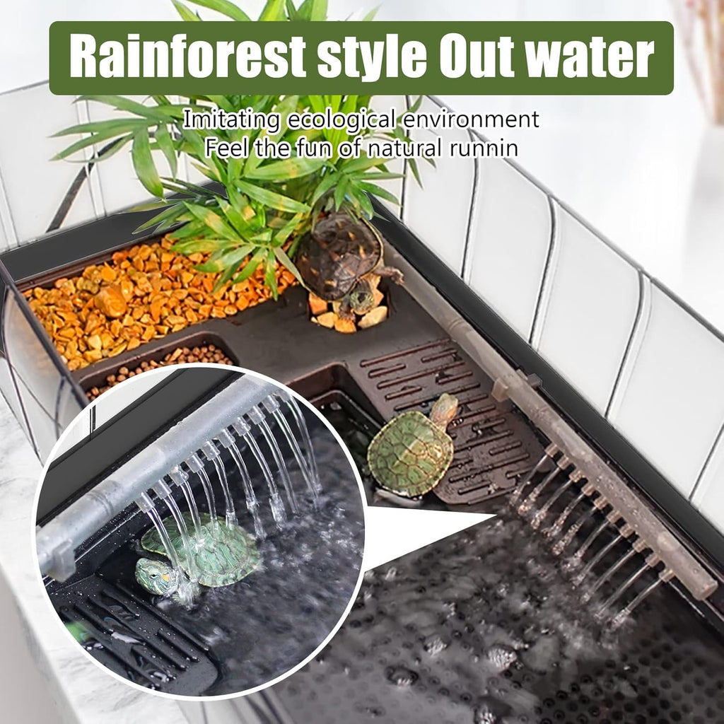 Turtle Aquarium Turtle Tank kit with Water Filter V9449