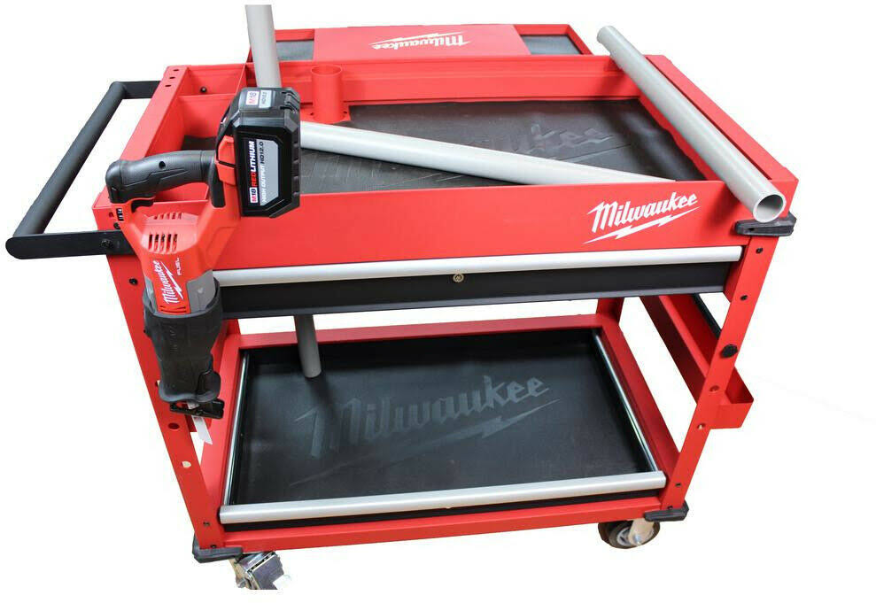 40 in. 2-Drawer Steel Work Cart P339