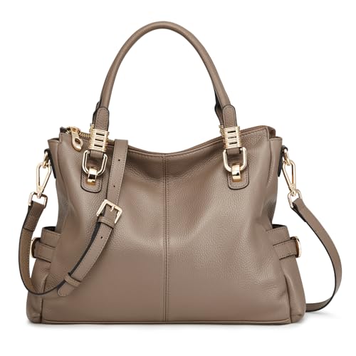 Soft Genuine Leather Satchel Tote Shoulder Bag B653794