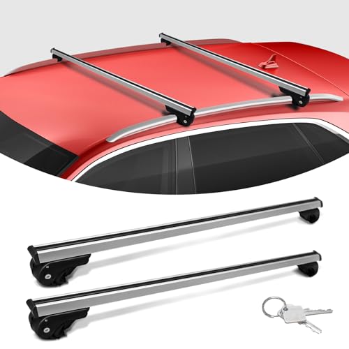 Universal Aluminum Roof Rack Cross Bars with 2 Locks S743