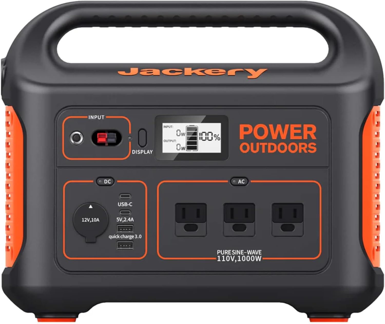 Portable Power Station, 880Wh Capacity with 3x1000W AC Outlets L8237