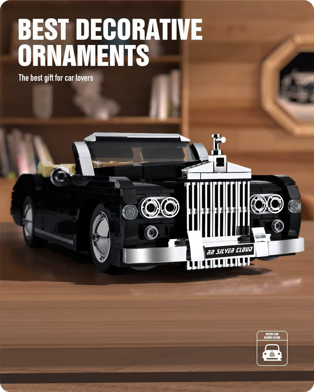 Retro Car Building Blocks Model (1096 Pcs) D537056