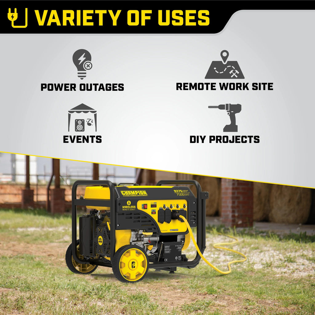 Portable Generator with Wireless Remote Start V161
