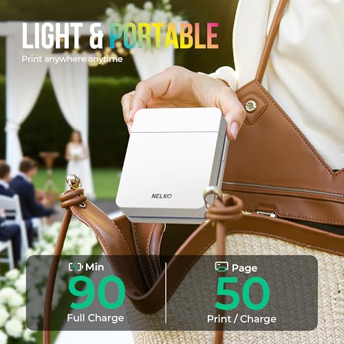 White Portable Mini Photo Printer I26217