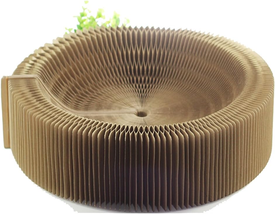 Collapsible Round Cat Scratcher Lounge Bed R802701
