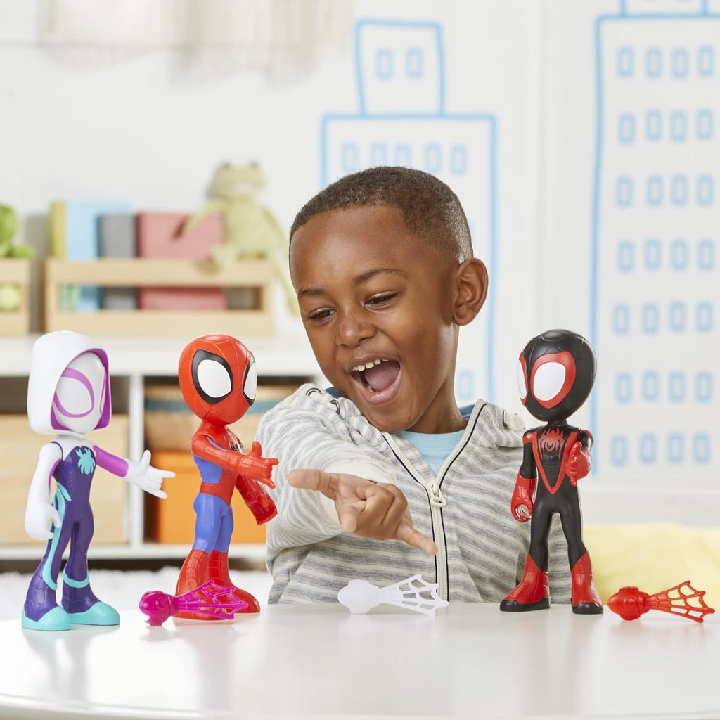 Spidey and His Amazing Friends Supersized Miles Morales: Spider-Man 9-inch Action Figure H129405