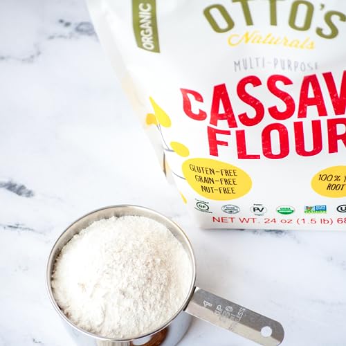 Certified Organic Cassava Flour, Gluten Free and Grain-Free Flour (1.5 Pounds) R150753