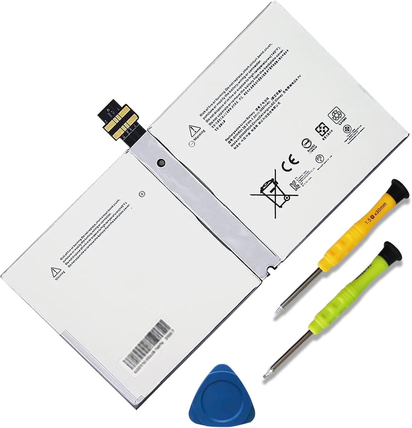 Laptop Battery for Microsoft Surface Pro 4 12.3 inch Tablet 7.5V 38.2Wh 5087mAh with Tools Z160