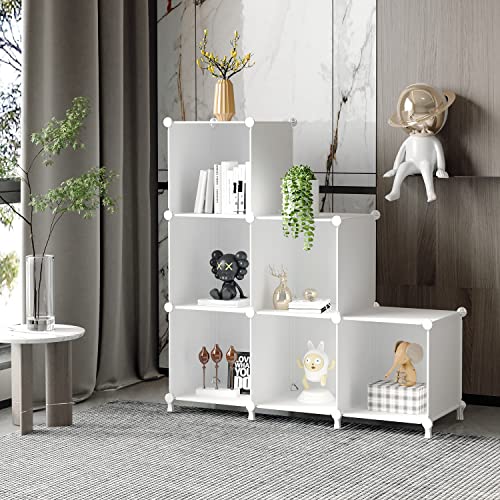 6 Cube Translucent Plastic Storage Organizer T145