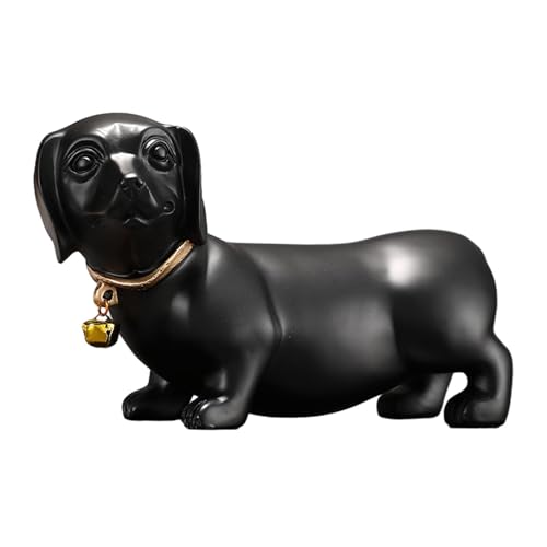 Black Dachshund Dog Figurine Statue Q923791