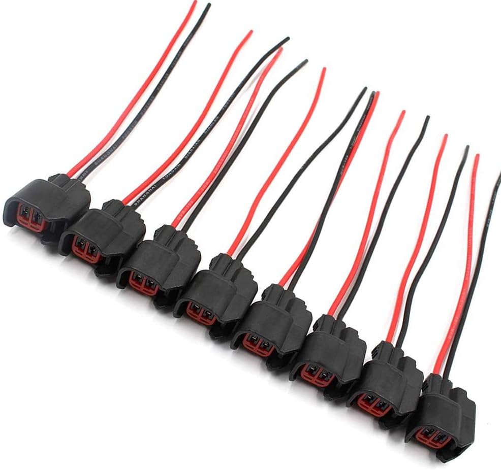 8 Pcs Fuel Injector Connector Pigtail Wire S339