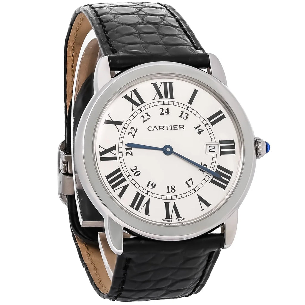 Large Silver Dial Quartz Watch A515