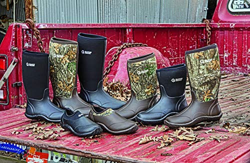 Men's Waterproof Rubber Hunting Work Rain Boots 12", 5mm Neoprene N168